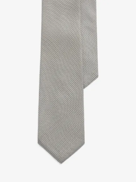 Ralph Lauren Purple Label corbata de cachemira y seda con estampado geométrico