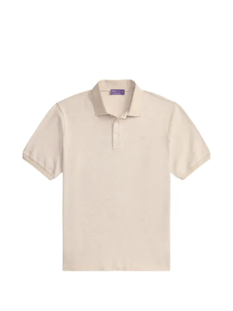 Ralph Lauren Purple Label logo-embroidered piqué polo shirt