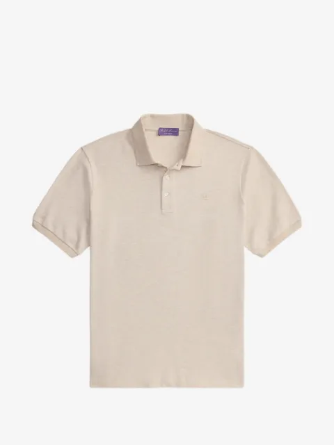 Ralph Lauren Purple Label playera tipo polo de piqué con logo bordado