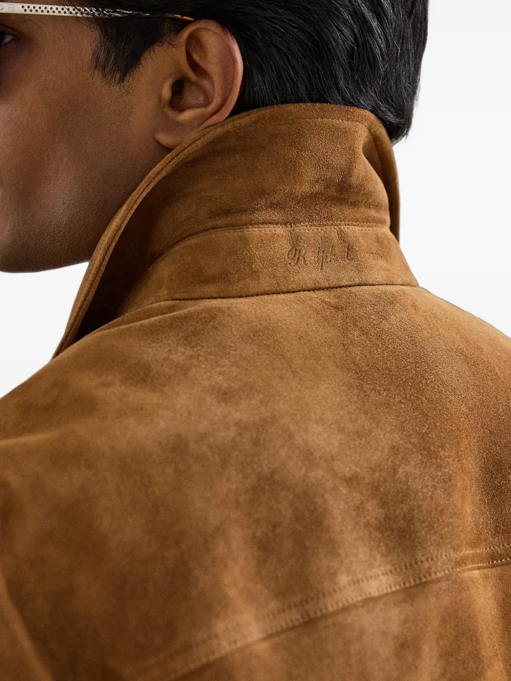 Ralph Lauren Purple Label Hand utility suede jacket Bruin