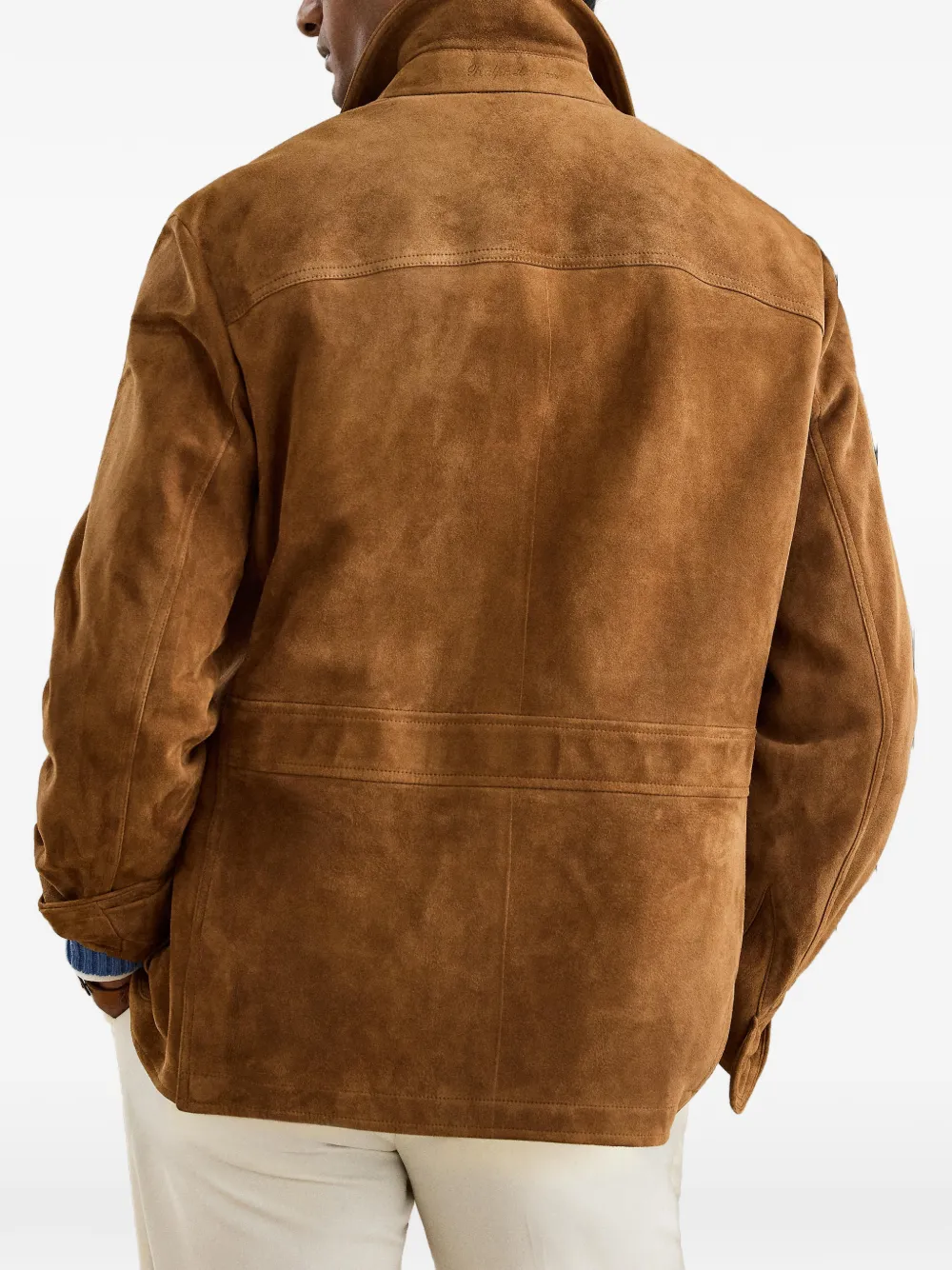 Ralph Lauren Purple Label Hand utility suede jacket Bruin