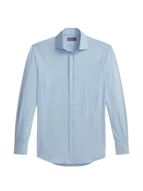 Ralph Lauren Purple Label camisa de piqué tejida