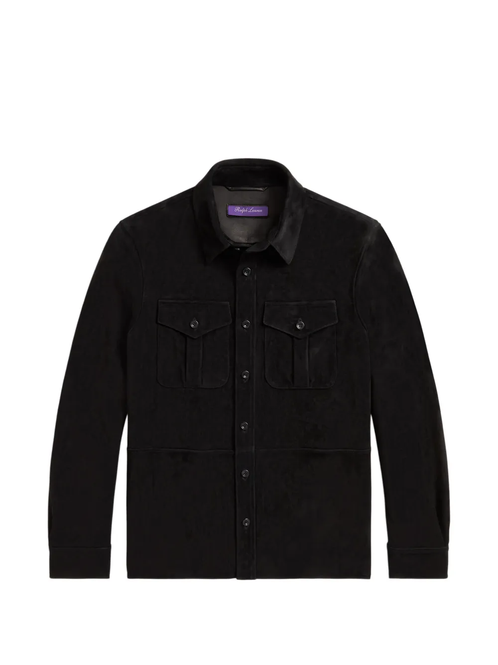 Ralph Lauren Purple Label suede cargo jacket - Nero