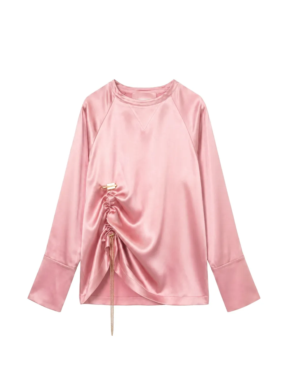 Danamé ruched chain-detail top - Pink