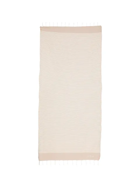 MC2 Saint Barth Foutas stripe-pattern fringed beach towel