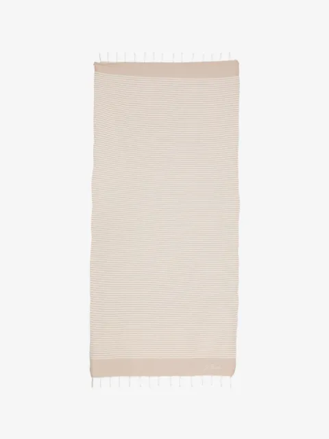 MC2 Saint Barth Foutas stripe-pattern fringed beach towel