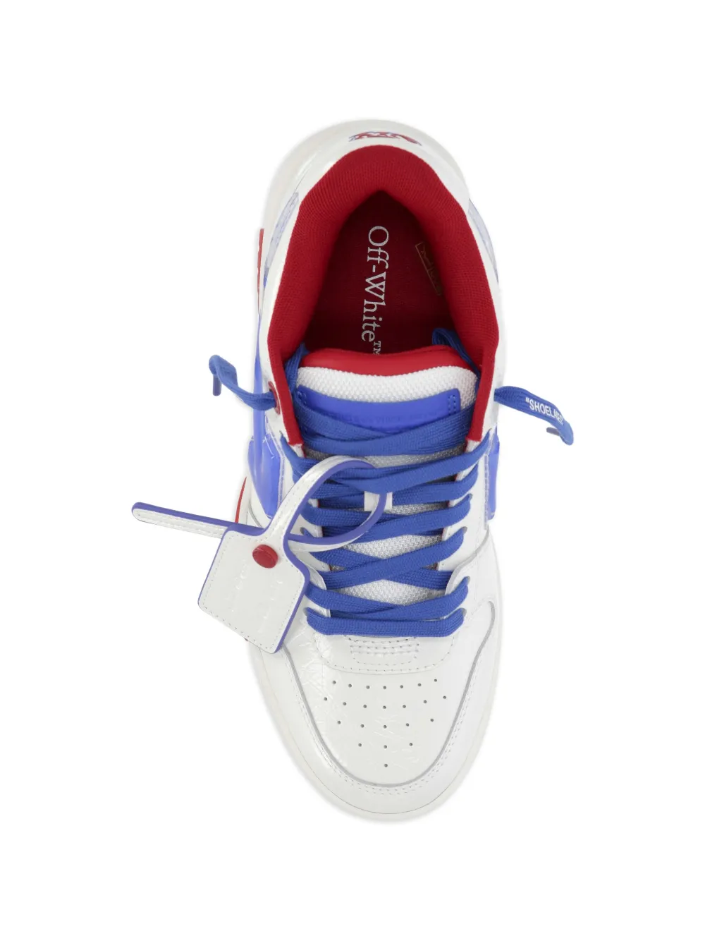 Off-White Sneakers met Arrow-patroon en label Wit