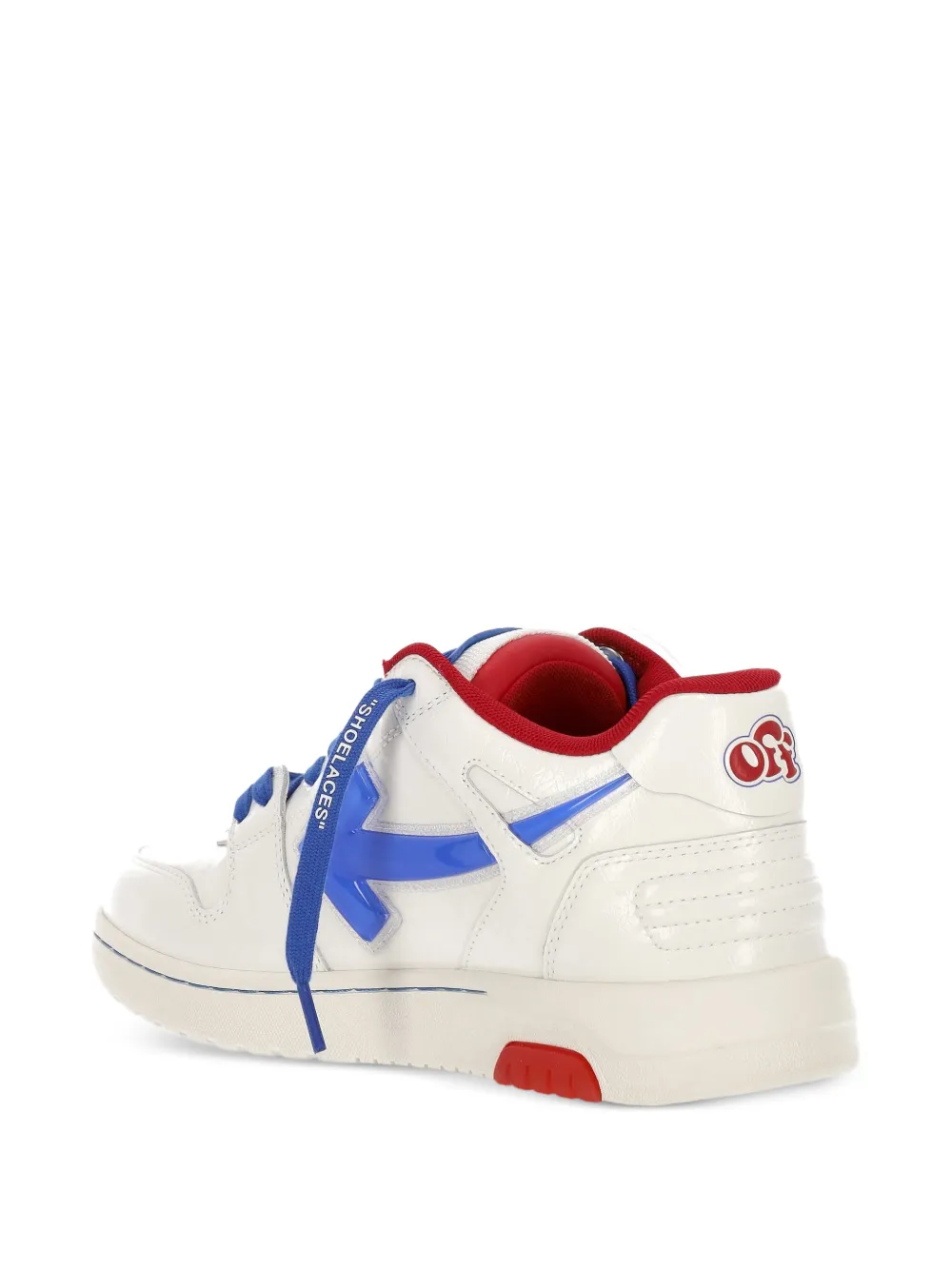 Off-White Sneakers met Arrow-patroon en label Wit