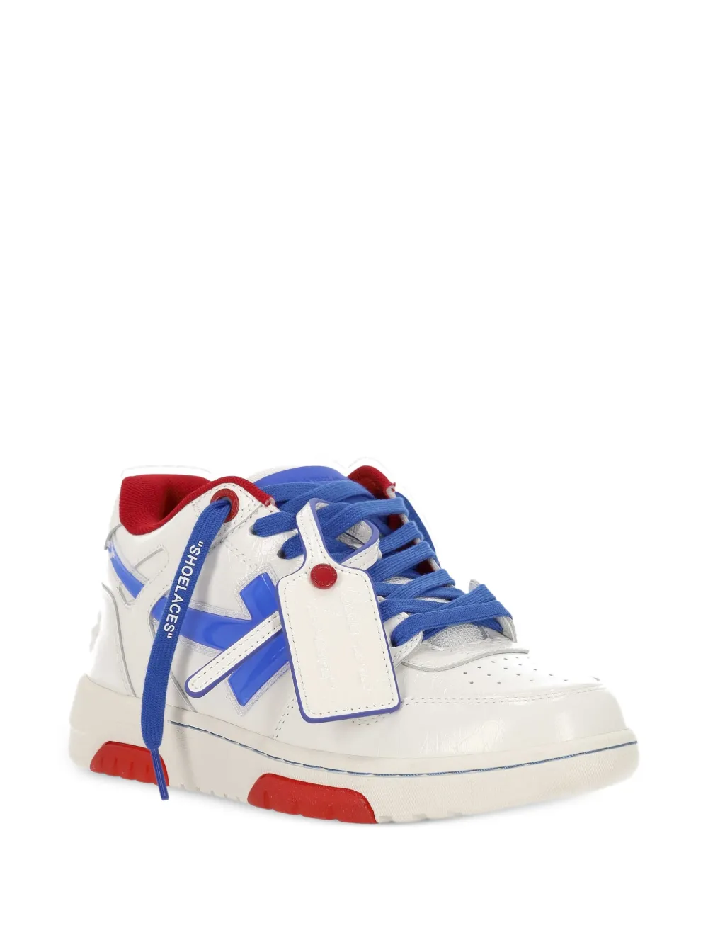 Off-White Sneakers met Arrow-patroon en label Wit