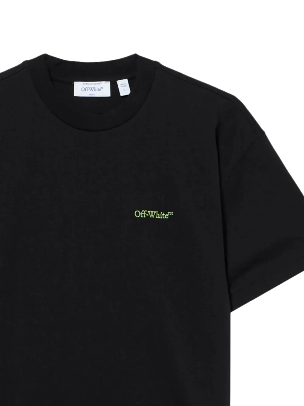 Off-White Arrow Leaves T-shirt met logo Zwart