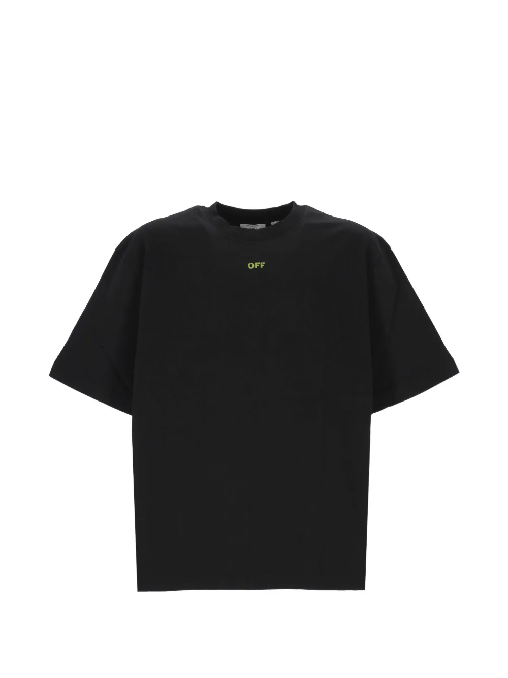 Off-White logo-print cotton T-shirt - Schwarz
