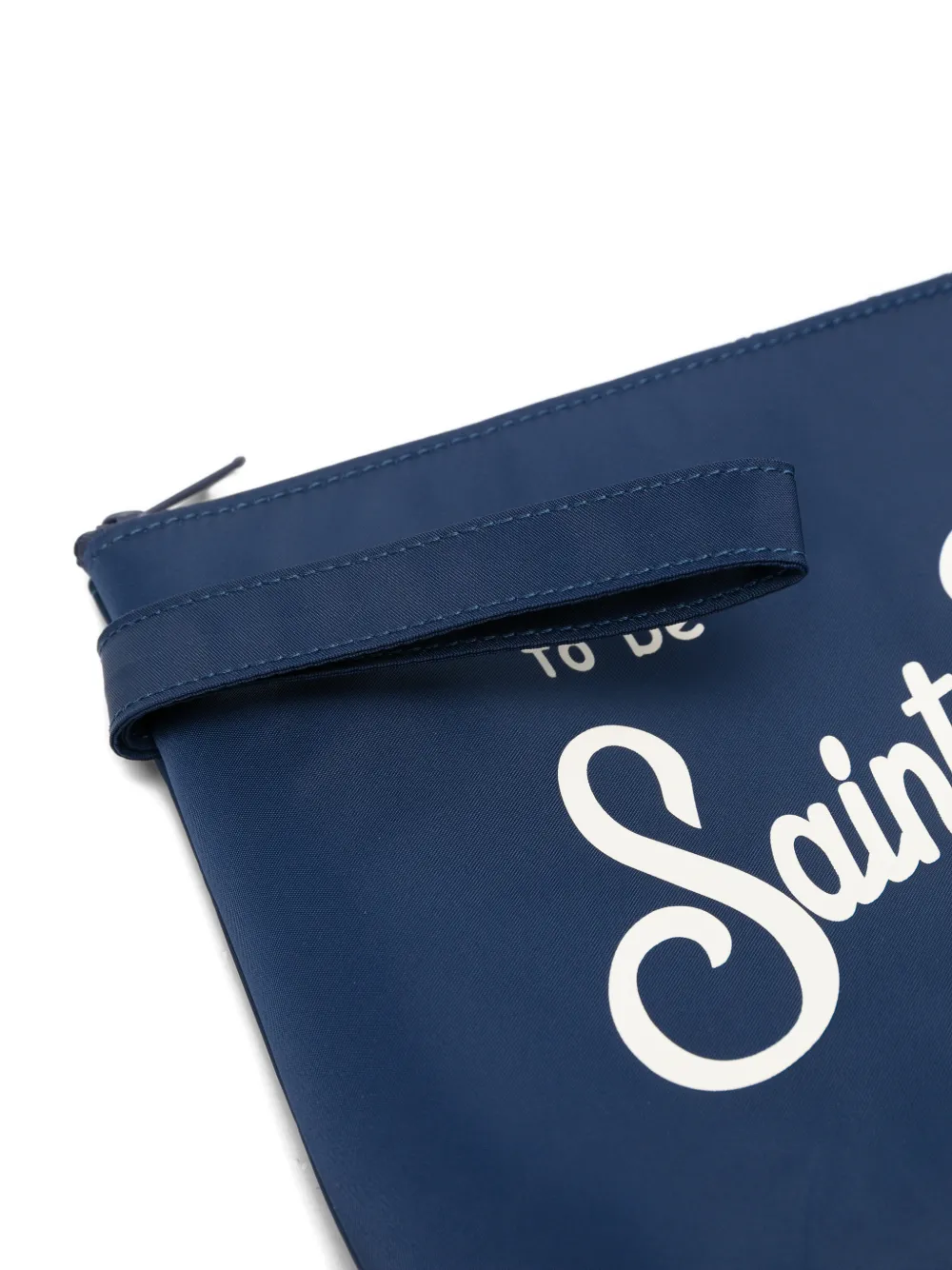 MC2 Saint Barth Aline clutch met logoprint Blauw