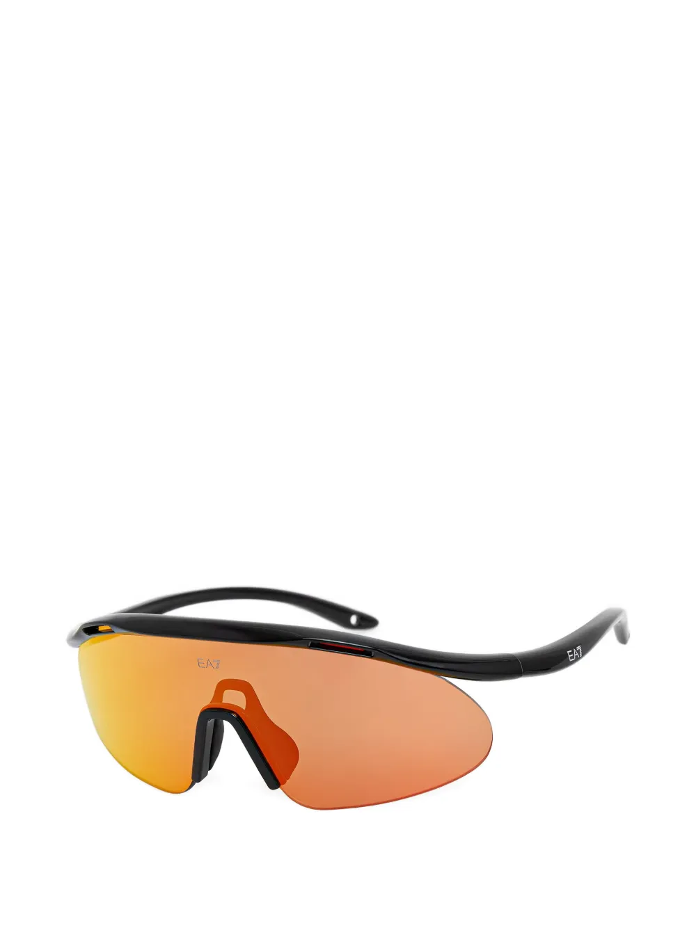 Ea7 Emporio Armani Zonnebril met shield montuur Zwart