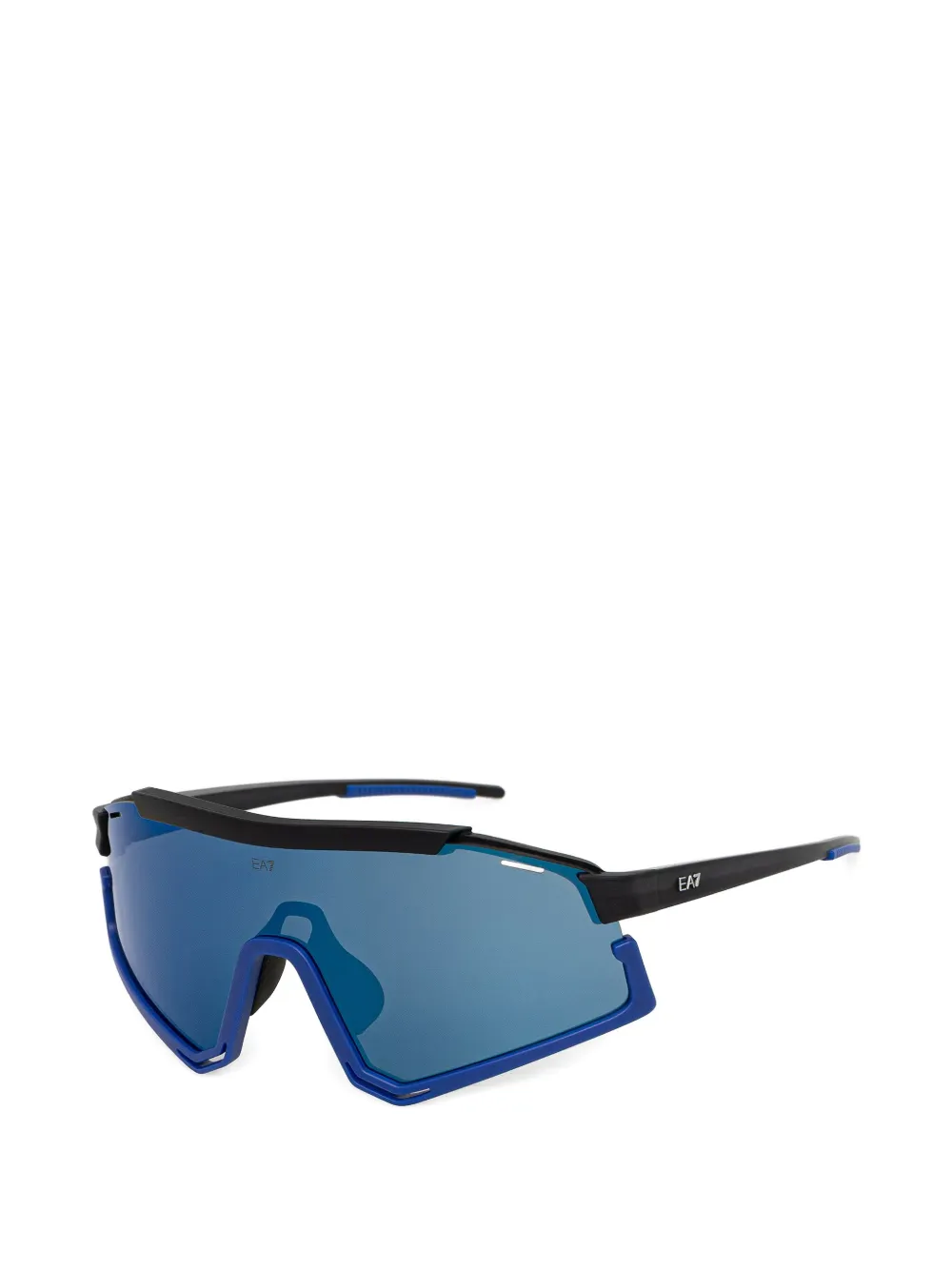 Ea7 Emporio Armani Zonnebril met geometrisch montuur Blauw