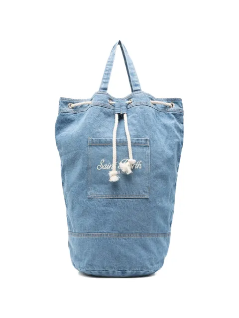 MC2 Saint Barth drawstring denim backpack