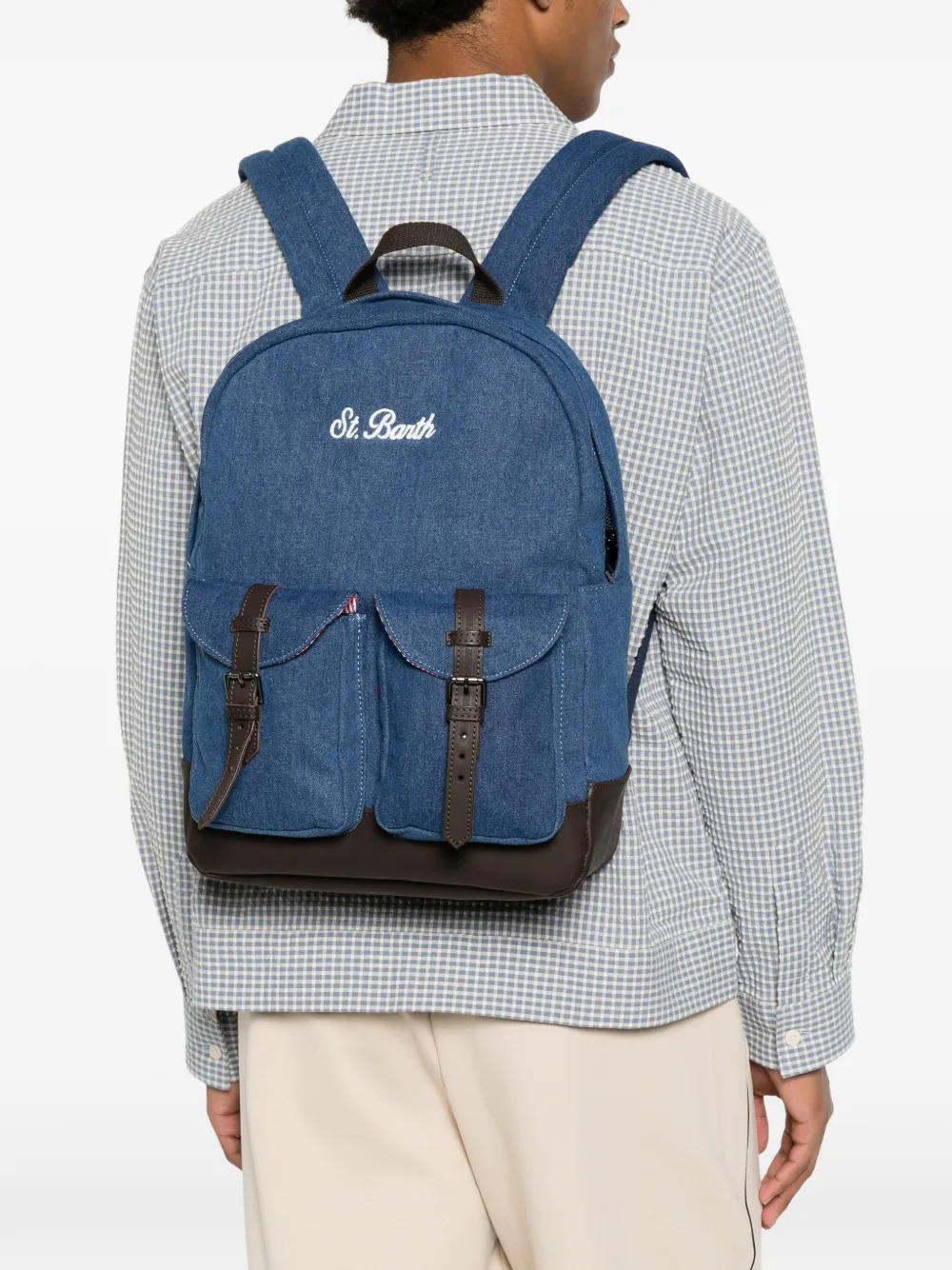 MC2 Saint Barth Cody denim rugzak Blauw