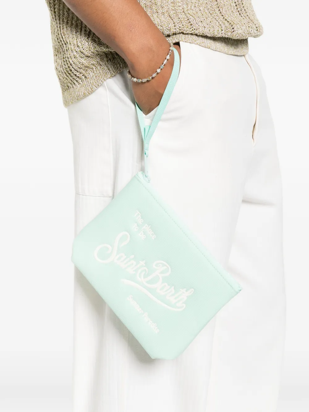 MC2 Saint Barth Aline buidel met logoprint Groen
