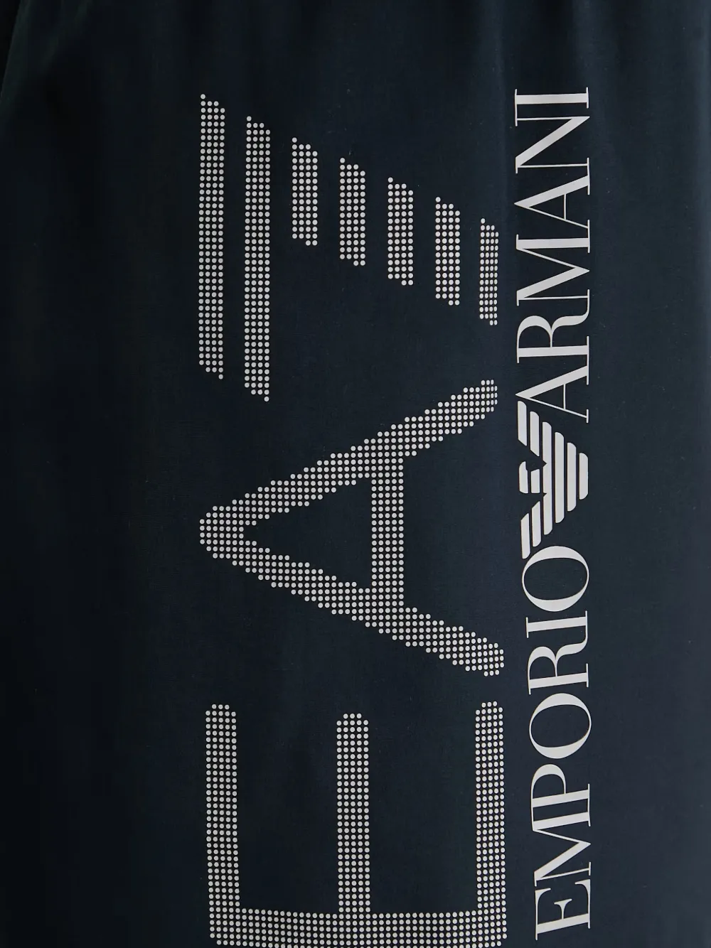 Ea7 Emporio Armani Zwembroek met logoprint en trekkoord Blauw