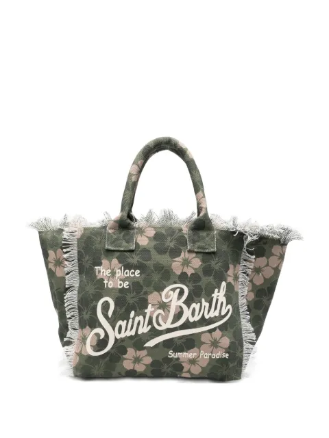 MC2 Saint Barth 花卉印花磨损边手提包