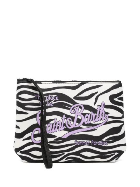 MC2 Saint Barth Aline zebra-print pouch