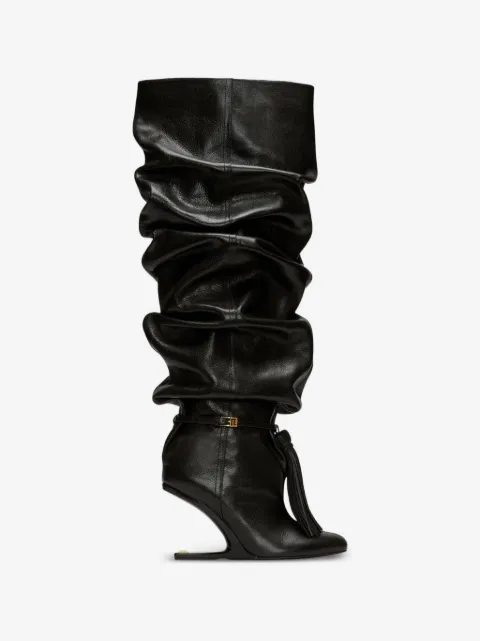 Balmain botas altas No Wedge con piel texturizada