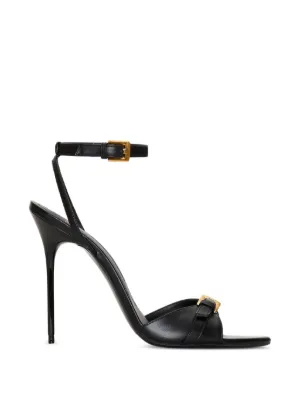 Gucci ホースビット パテントレザーサンダル | ブラック | FARFETCH JP