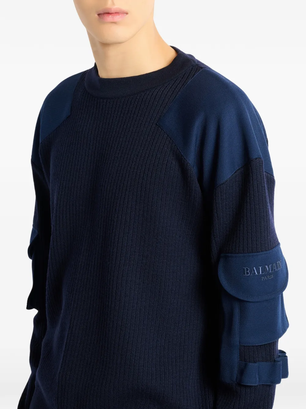 Balmain Vintage wollen trui Blauw