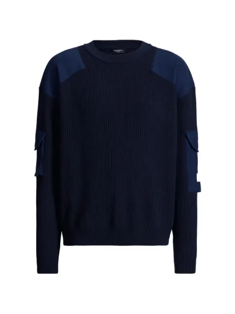 Balmain wool Balmain Vintage utility jumper