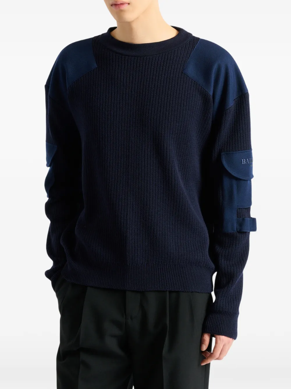 Balmain Vintage wollen trui Blauw