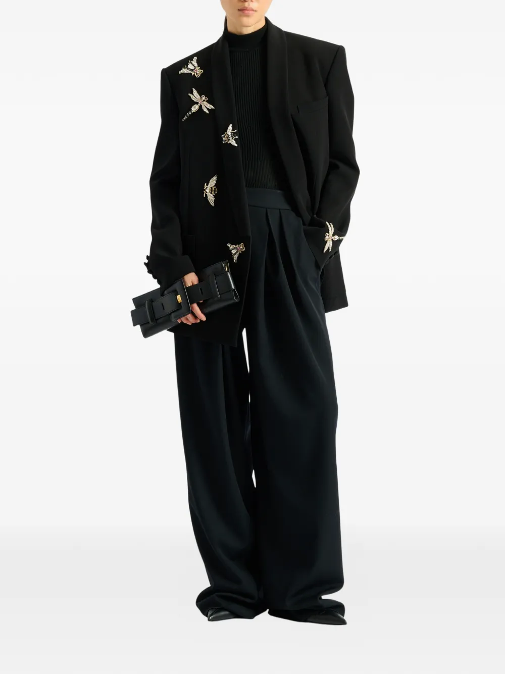 Balmain Grain de poudre broek Zwart