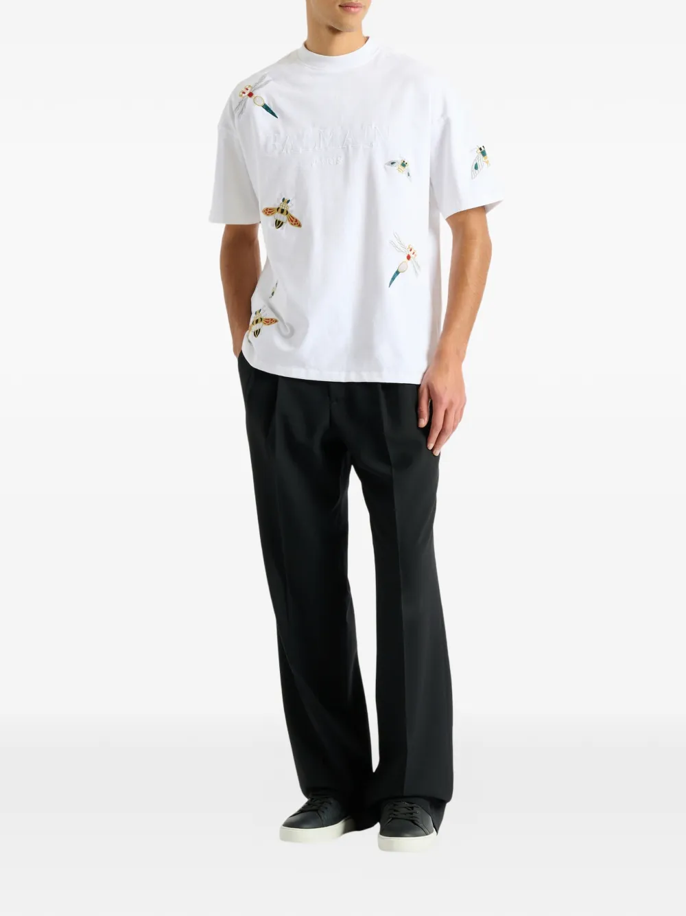 Balmain Insect T-shirt In White
