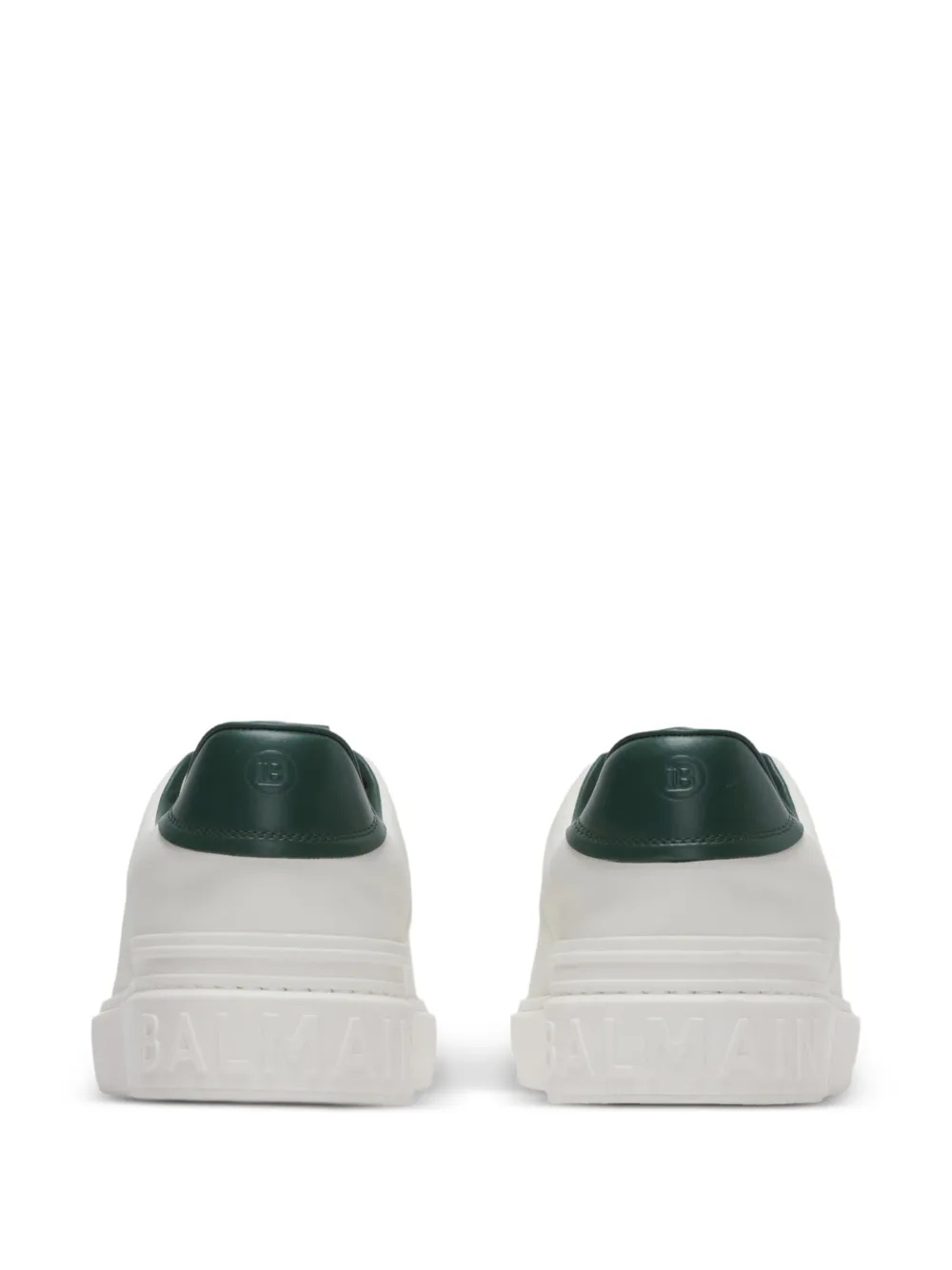Balmain B-Court gladde leren sneakers Wit