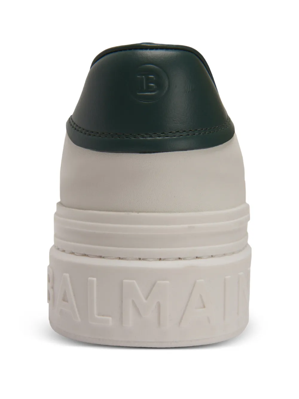 Balmain B-Court gladde leren sneakers Wit
