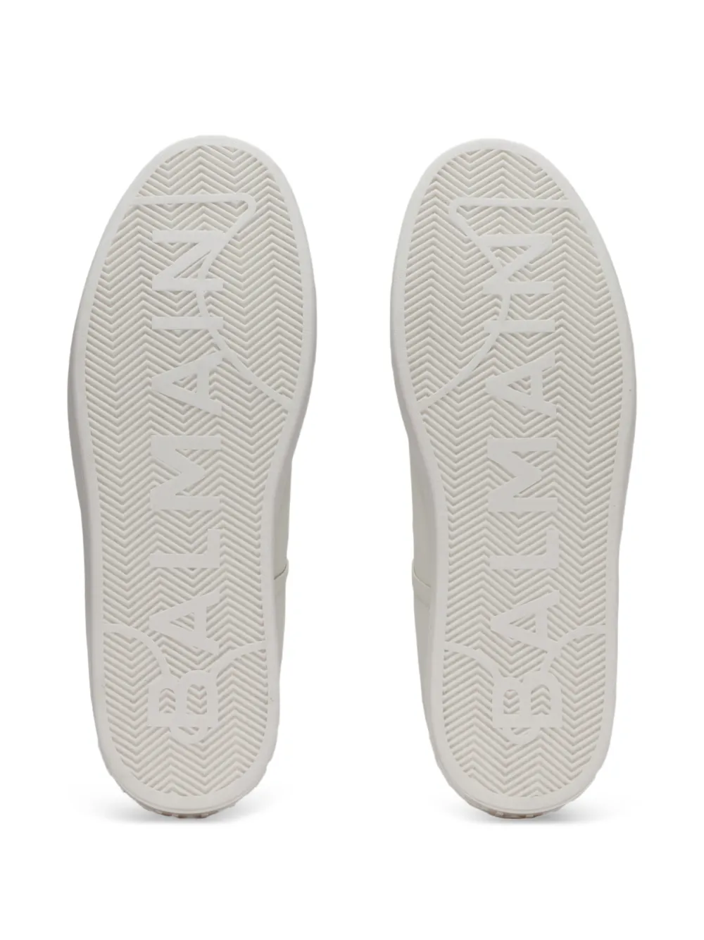 Balmain B-Court gladde leren sneakers Wit