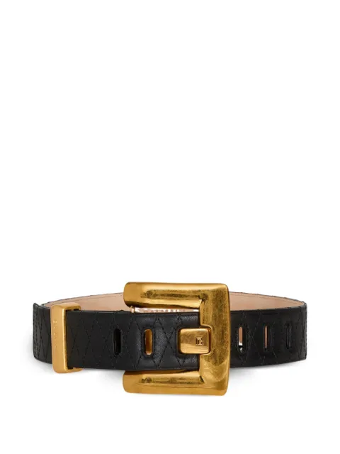 Balmain Anthem smooth leather belt