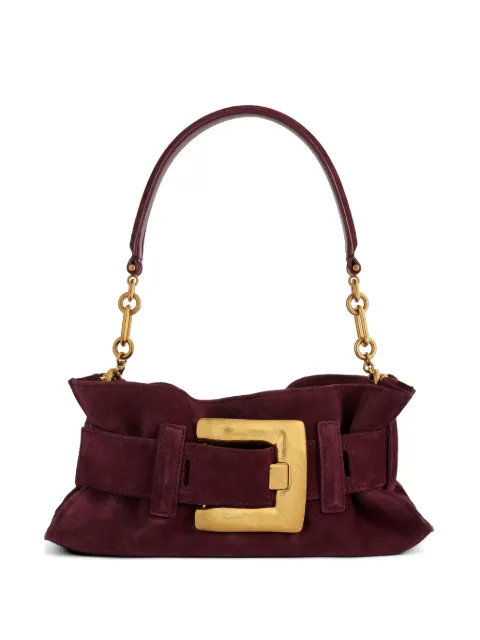 Balmain Anthem mini suede leather bag