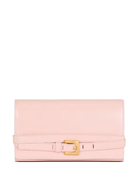 Balmain Shuffle calfskin wallet with chain