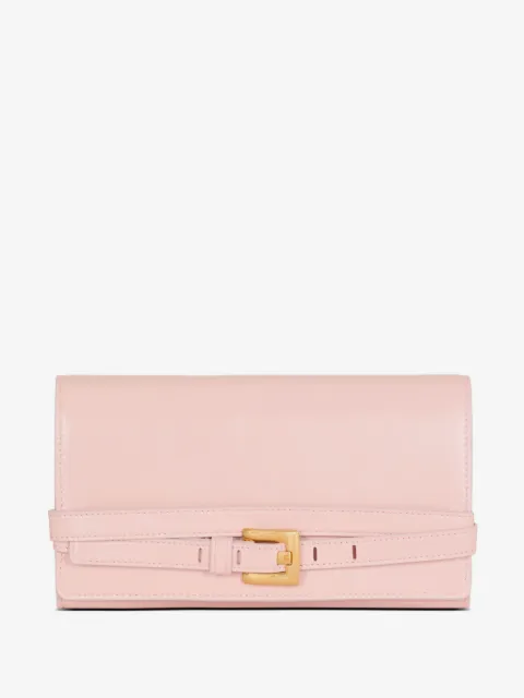 Balmain Shuffle calfskin wallet with chain