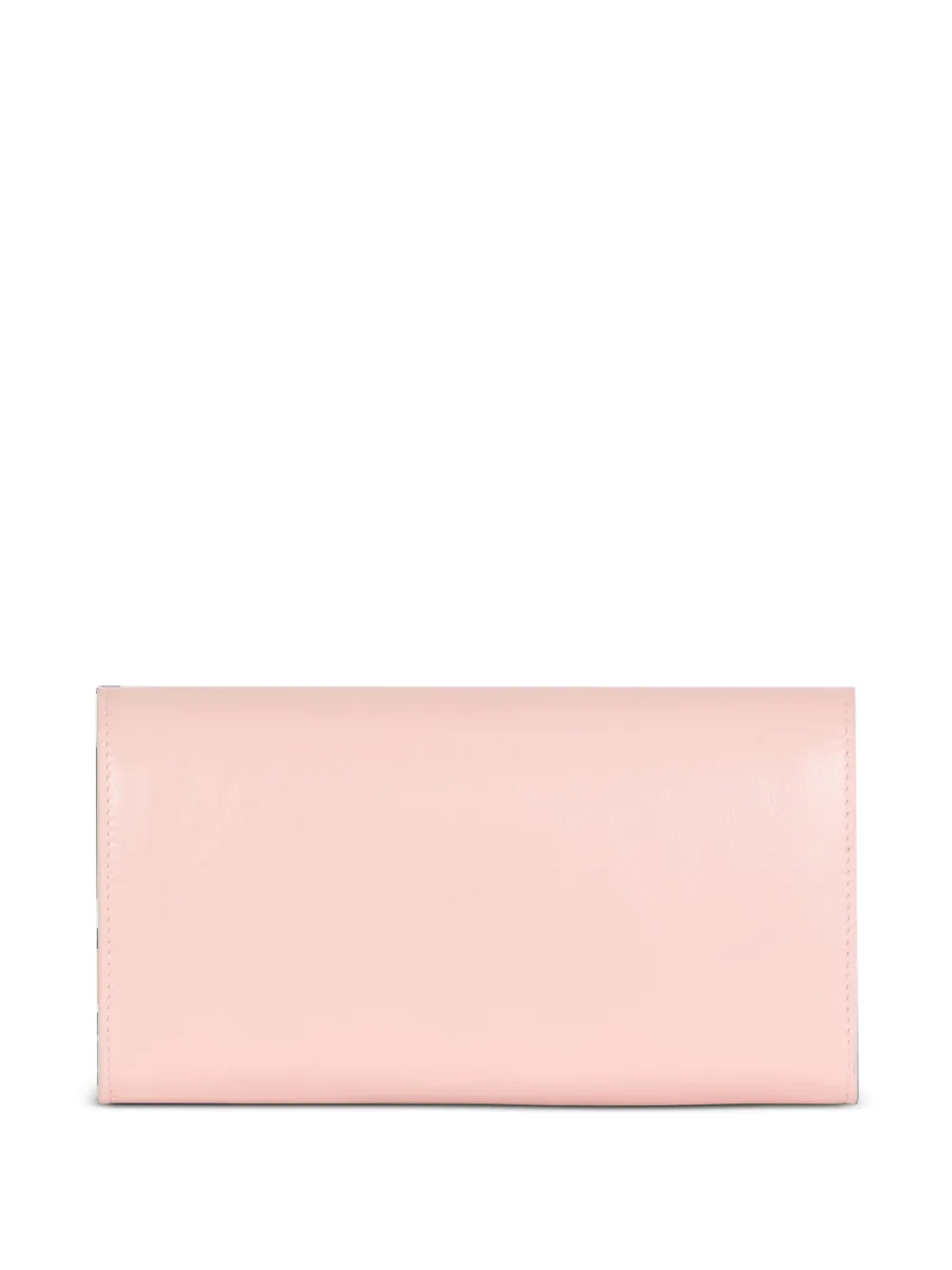 Balmain Shuffle kalfsleren portemonnee met ketting Roze