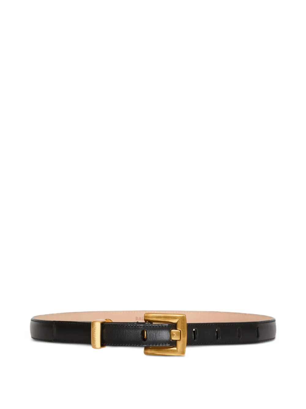 Balmain Anthem calfskin-leather belt - Nero