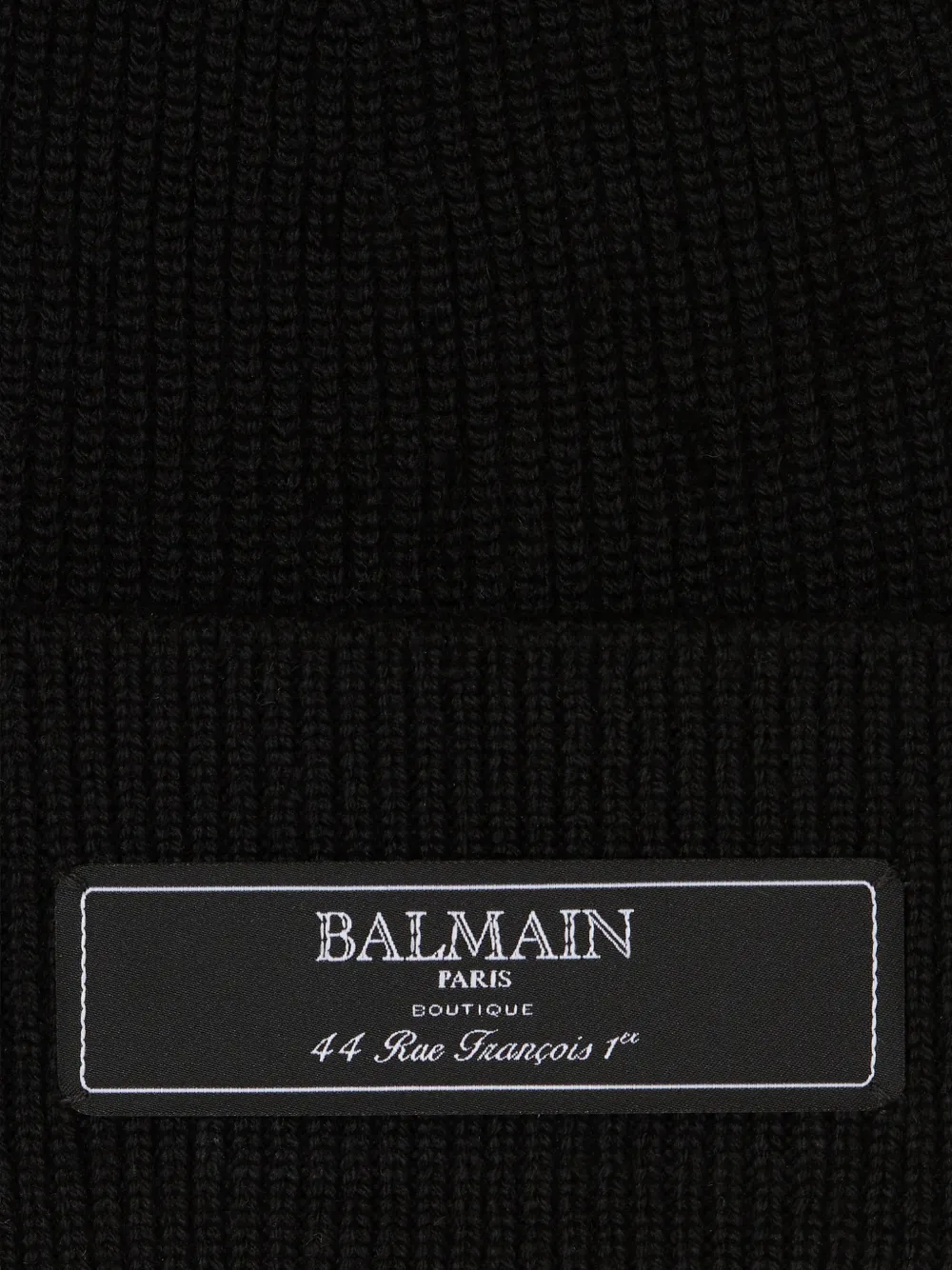 Balmain Berretto Con Patch Logo In Orange