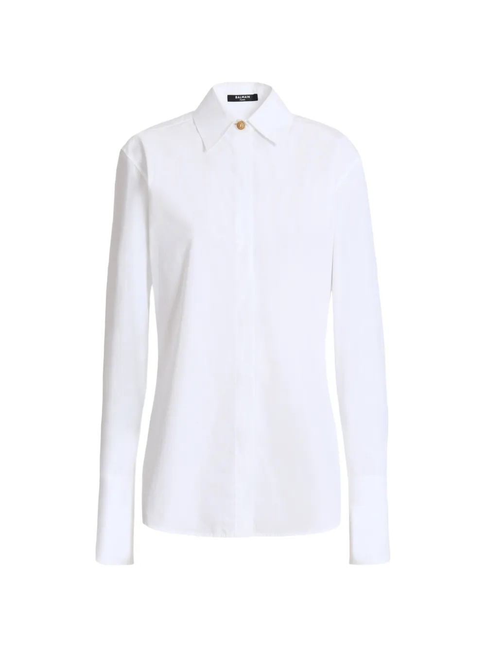 Balmain Camicia in popeline di cotone - Bianco
