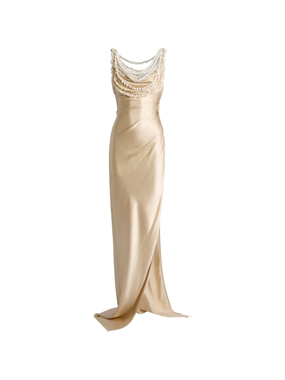 Balmain silk shell dress - Neutrals