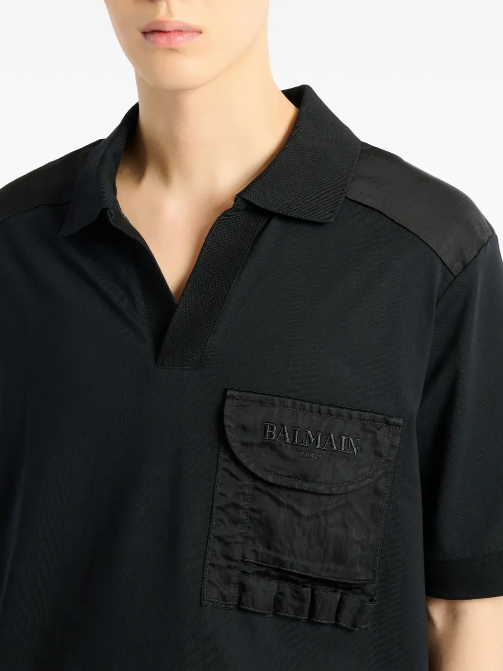 Balmain Vintage poloshirt Zwart