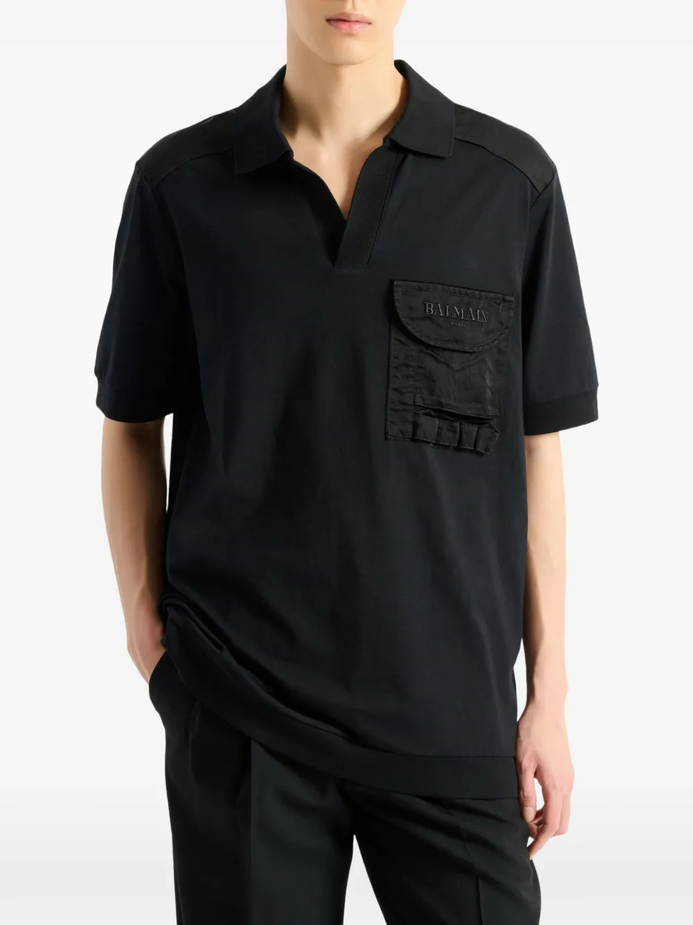Balmain Vintage poloshirt Zwart