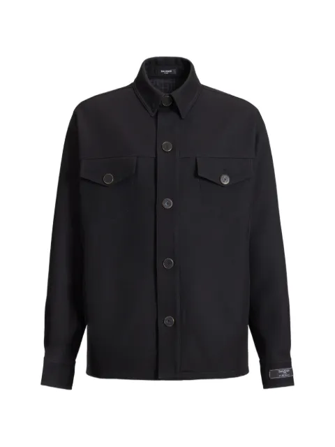 Balmain wool twill overshirt