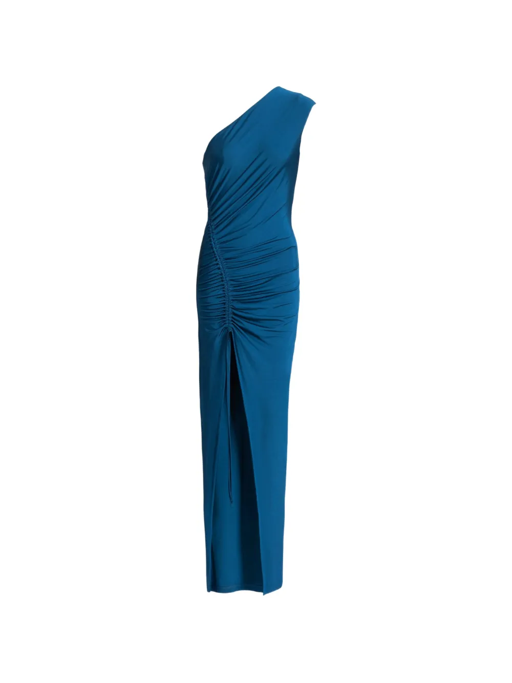 Balmain Abito lungo drappeggiato in jersey - Blu