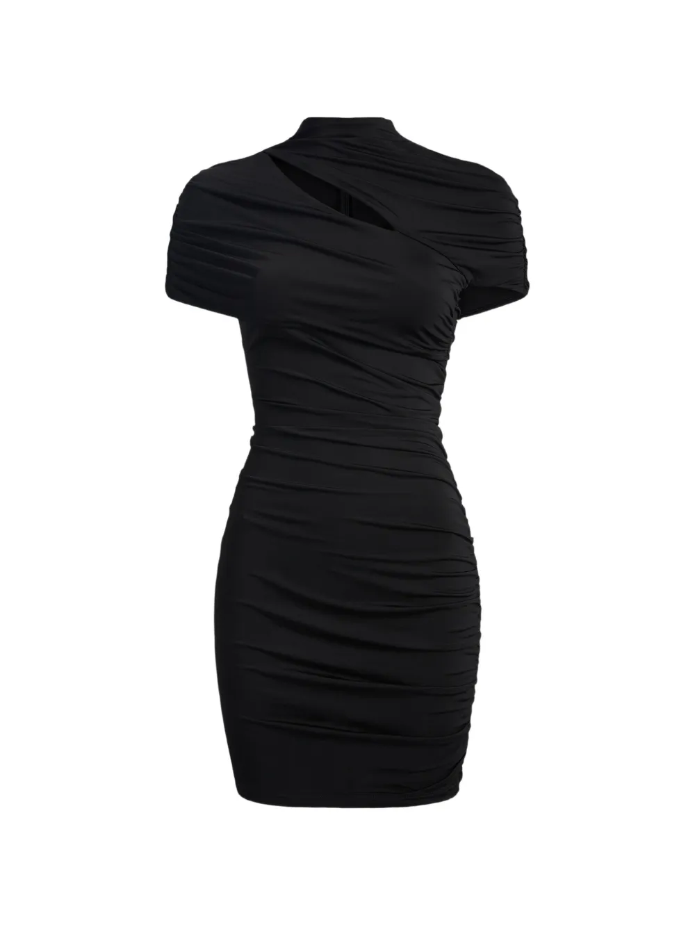 Balmain Abito drappeggiato in jersey - Nero