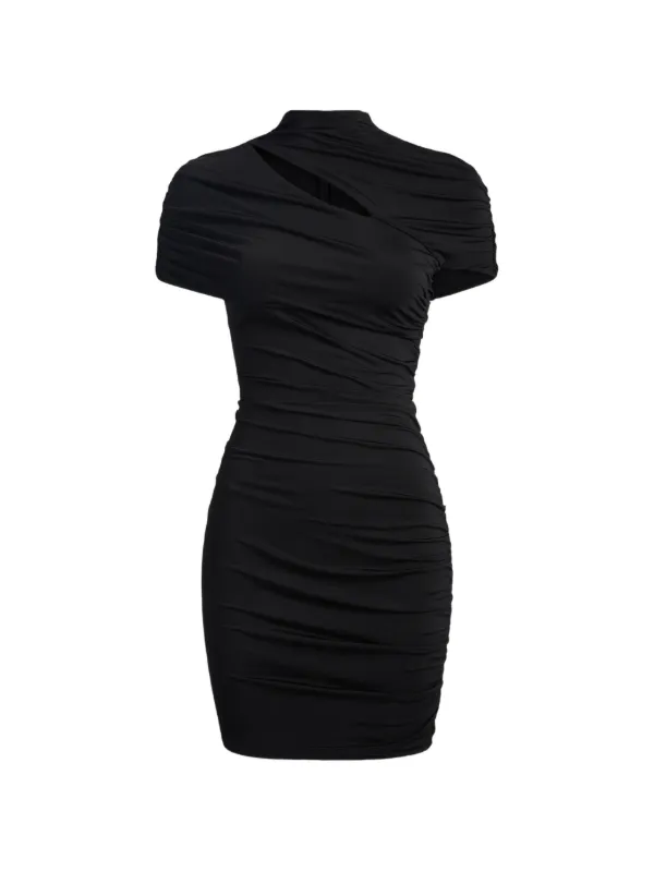 club l wrap dress US 2 / Black Color:F95 Crafted from our premium Magnetic button shirt AW Vicky Royal Blue