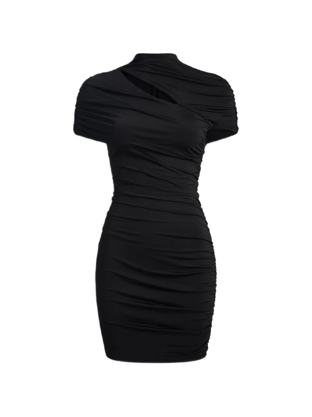 Balmain draped jersey bodycon dress